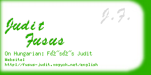judit fusus business card